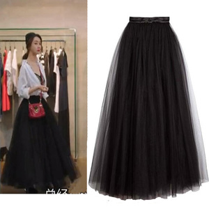 半身长裙女网纱蓬蓬裙