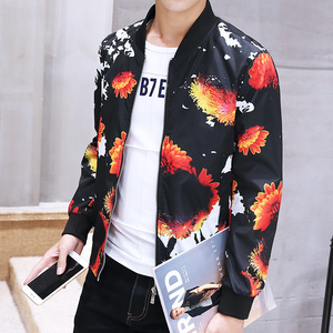 潮男春秋呢子外套韩版