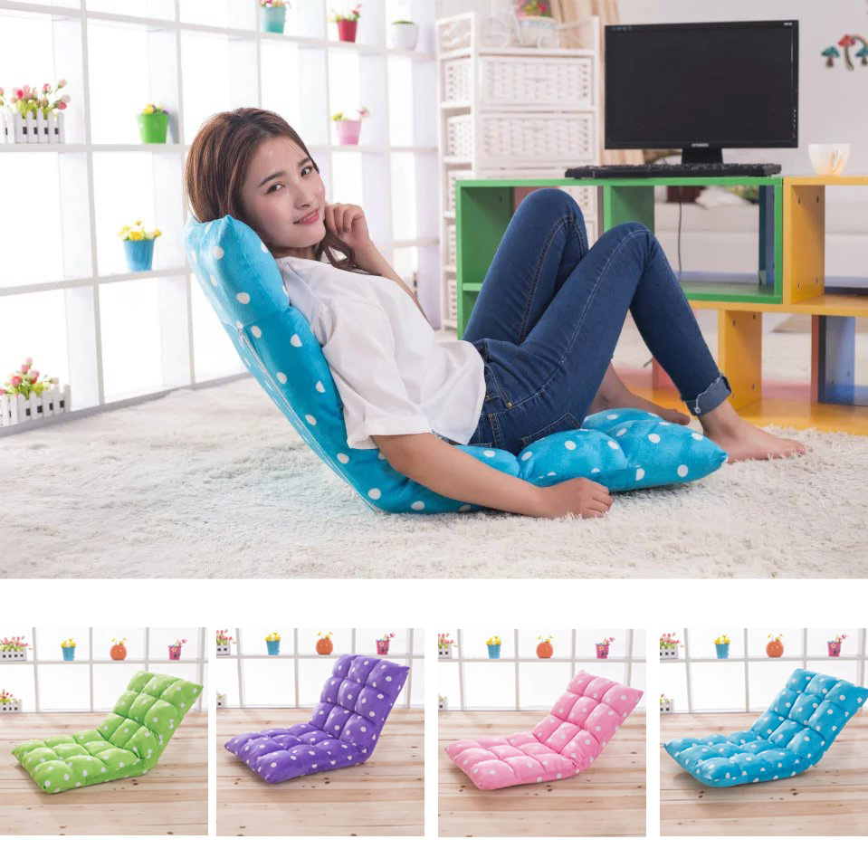 懒人沙发榻榻米坐垫单人可折叠椅客厅卧室靠背椅躺椅电脑椅沙发椅