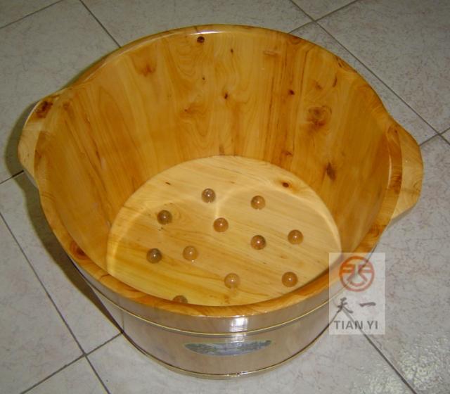 足疗桶足浴桶泡脚桶洗脚桶泡脚盆洗脚盆足浴店木桶带按摩珠器包邮