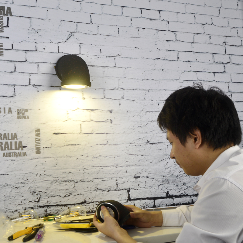 美式乡村铁艺灯LOFTjrs视频直播_JRS体育直播_jrs直播是什么意思楼梯灯复古风格射灯工业风壁画水管壁灯