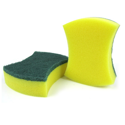 寰宇洗碗布海绵百洁布不沾油厨房刷锅布抹布洗碗布强力去污一片装