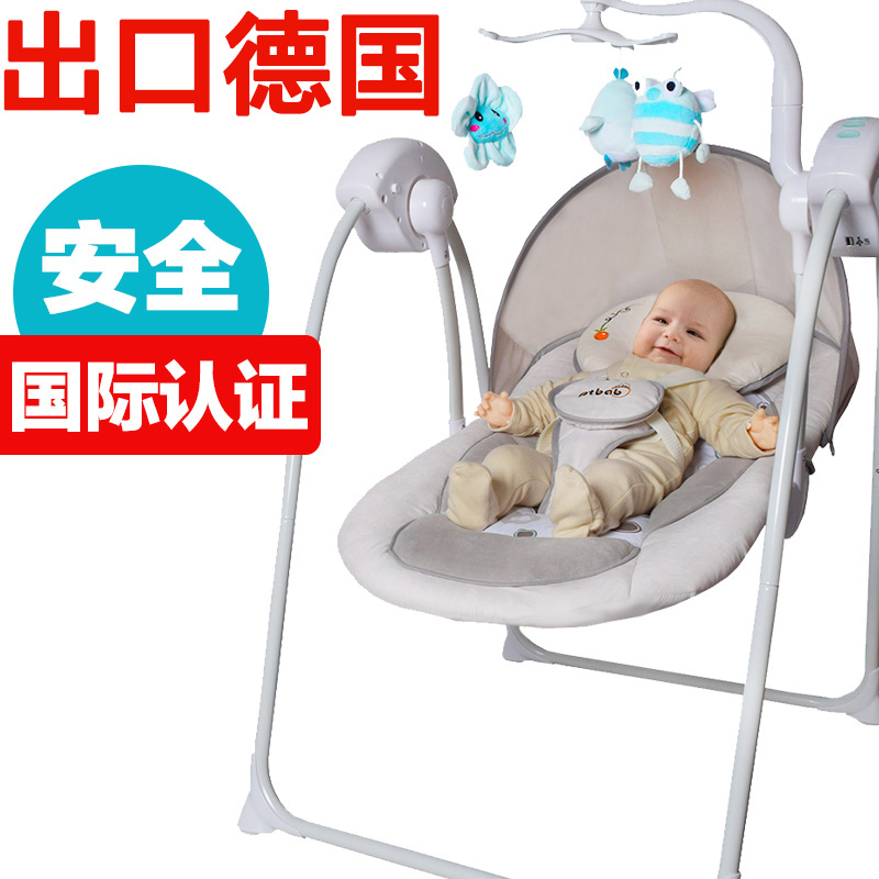 PTBAB加大哄睡神器婴儿电动摇椅宝宝秋千摇篮床安抚躺椅赛费雪