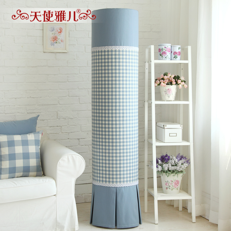 美的天行智行格力i铂i酷科龙色织格子系列海尔圆形柜机圆柱空调罩