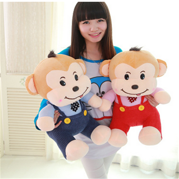 包邮正品猴年吉祥物 森宝背带猴毛绒玩具公仔圣诞节送女生小孩礼