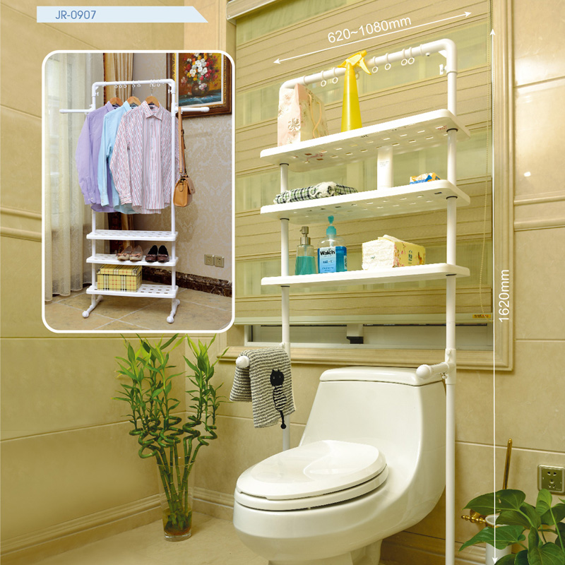 马桶架子厕所置物架卫生间落地可伸缩储物架浴室洗衣机多层收纳架