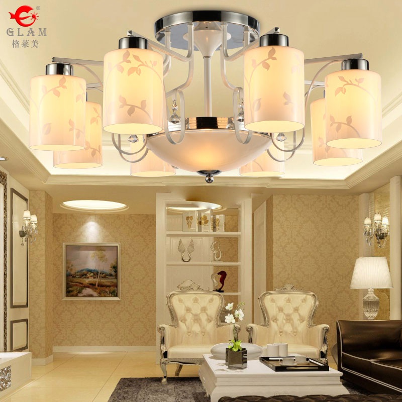 简约现代吊LED吸顶灯客厅餐厅玻璃灯具jrs视频直播_JRS体育直播_jrs直播是什么意思个性圆形铁艺主卧室灯