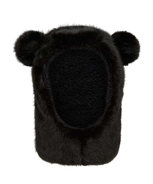 现货！Mothercare 男童卡通熊熊绒毛摇粒绒保暖套头秋冬帽