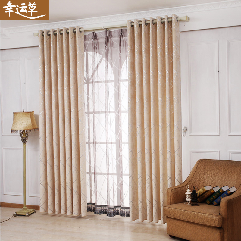 订制窗帘成品简约现代卧室落地窗帘遮光客厅短帘飘窗订制布料防晒