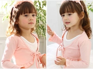 儿童长袖舞蹈 小坎肩 女童披肩 芭蕾裙小外套 练功服纯棉