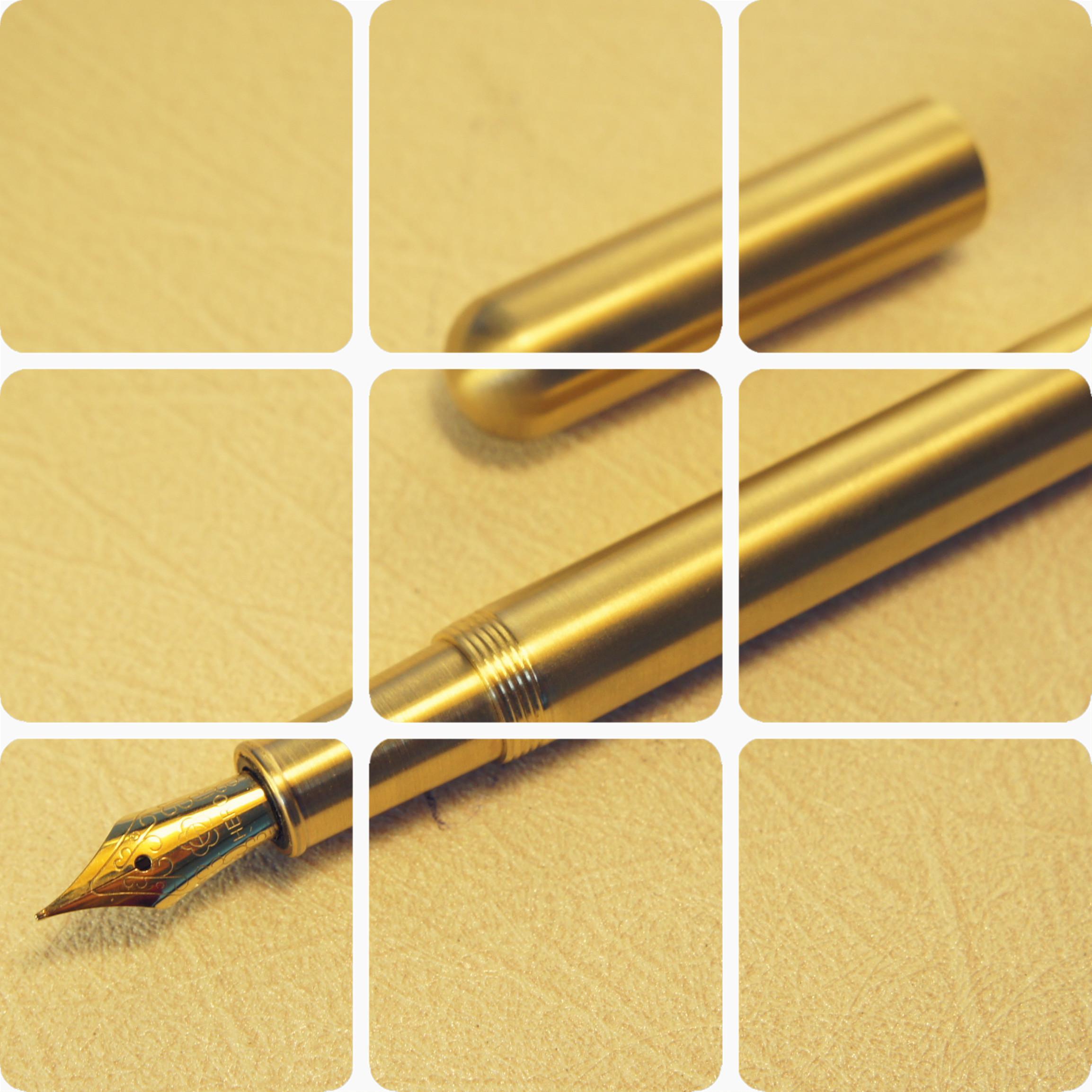 教师节礼物淳朴工坊黄铜笔手帐钢笔配KAWECO百乐笔尖包邮商务礼品