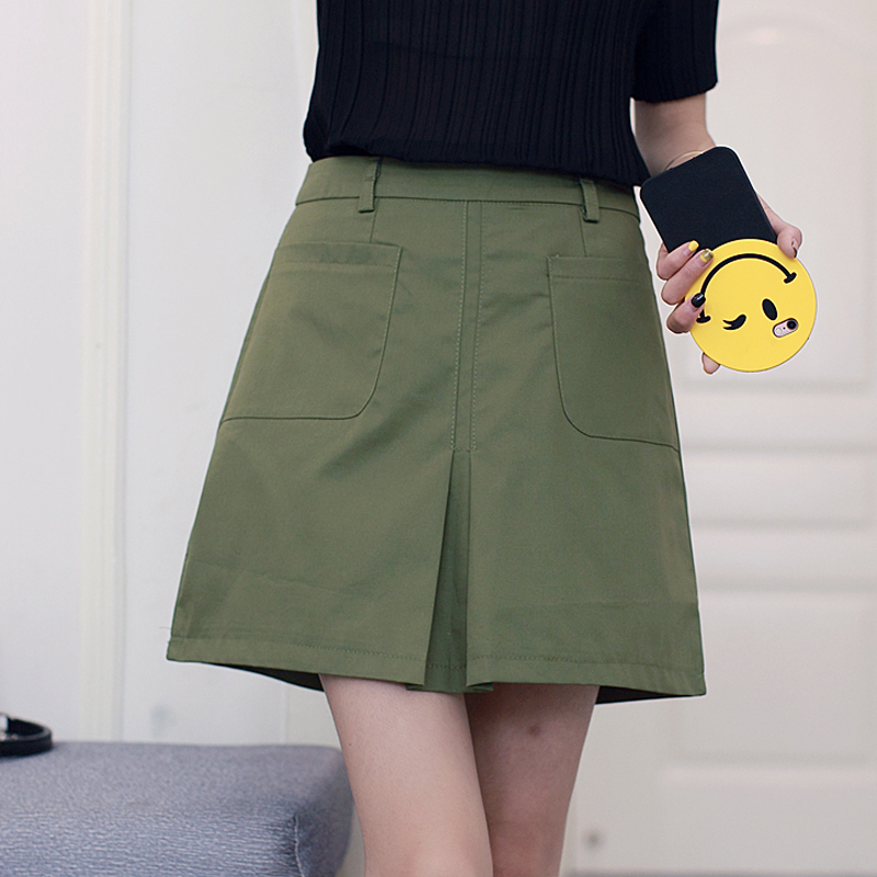 2016新款半身裙裙裤夏 显瘦A型半身短裙防走光A字裙包臀裙女