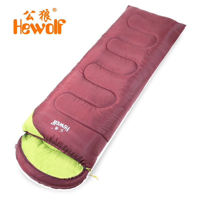 公狼户外信封睡袋春秋单人可拼接情侣双人成人睡袋午休被子