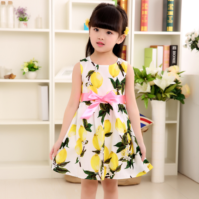 女童连衣裙童装儿童2016夏季新款女孩淑女韩版公主裙碎花裙子纯棉