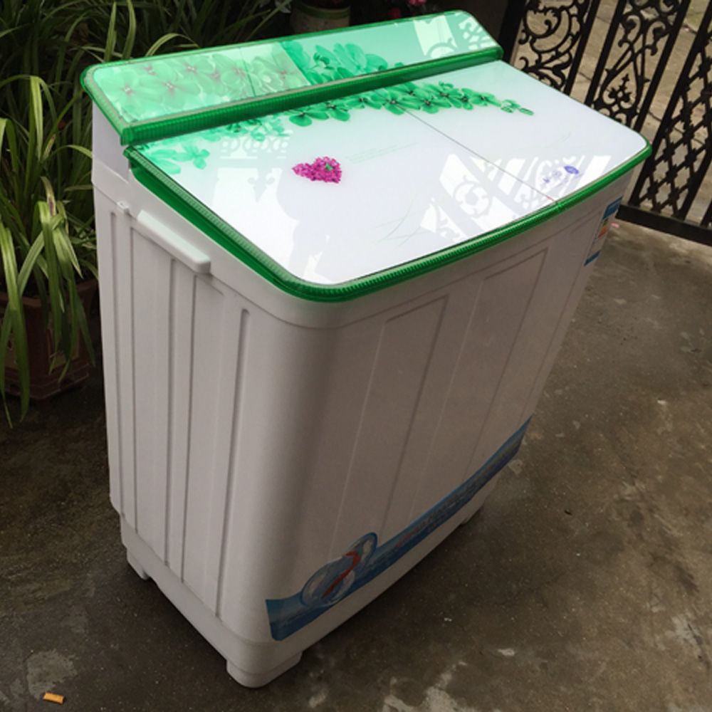 荣事达9kg超大容量半自动波轮双不锈钢家用双筒双缸双桶洗衣机