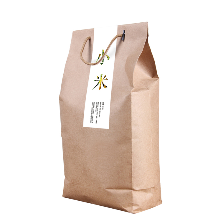 现货牛皮纸大米袋 大米包装袋 干货杂粮大豆面粉袋 小米袋 五谷袋