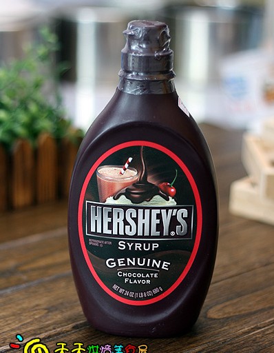 烘焙原料 原装进口美国好时黑巧克力酱680g 咖啡奶茶伴侣雪糕淋酱