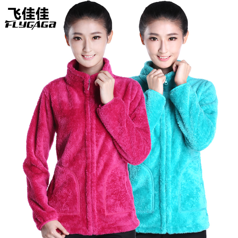 飞佳佳软壳衣冲锋衣男女情侣户外正品外套秋冬加厚防水抓绒衣服