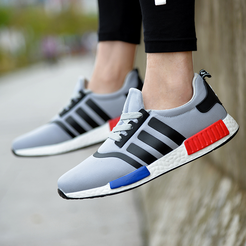 京东阿迪达斯三叶草夏季男士青春潮流透气鞋子学生系带低帮鞋