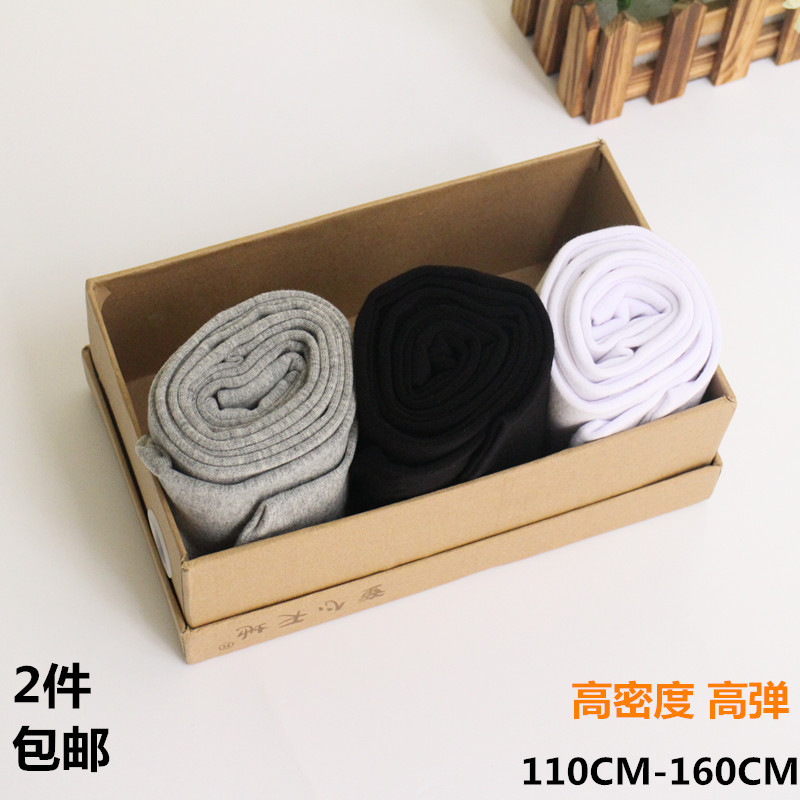 春秋高密度儿童连裤袜学生黑色中大童女童打底裤袜白色舞蹈袜