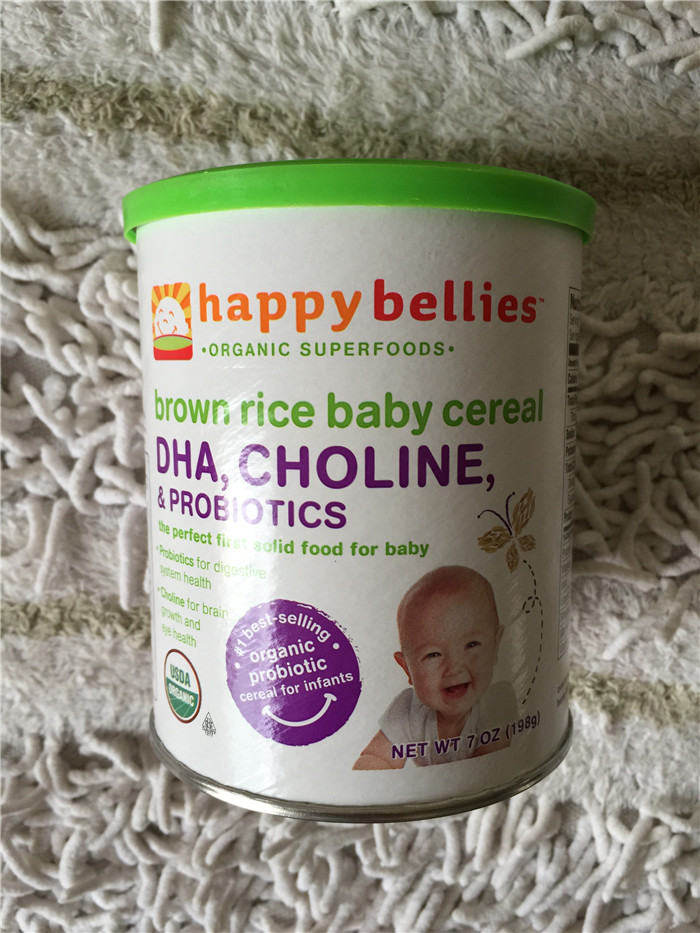 美国禧贝happy baby喜贝 糙米粉 宝宝营养辅食高铁DHA益生菌一1段
