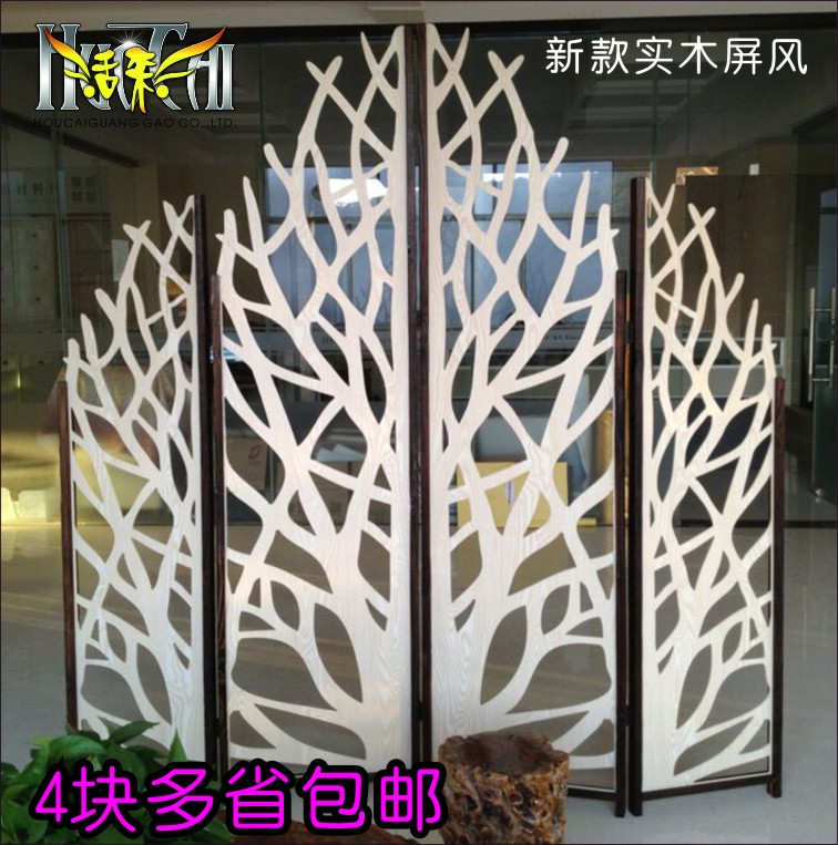 定制客厅 木质挂屏风 镂空  折叠活动屏风 房间隔断 中式玄关特价
