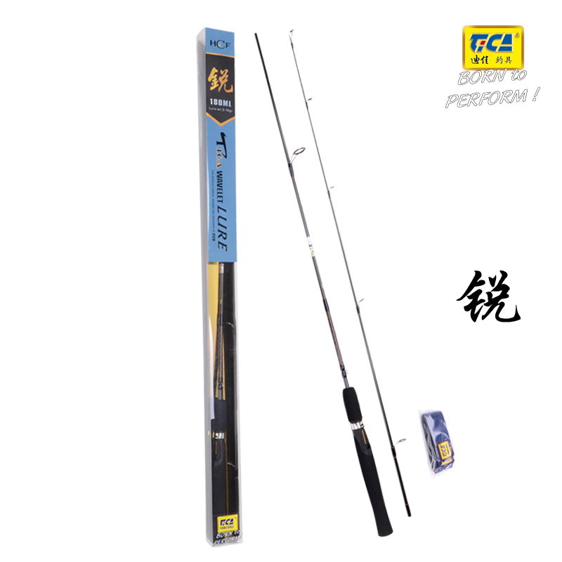 迪佳钓竿 锐1.8/2.0/2.1/2.4米 直柄淡水路亚竿 碳素鱼竿 渔具