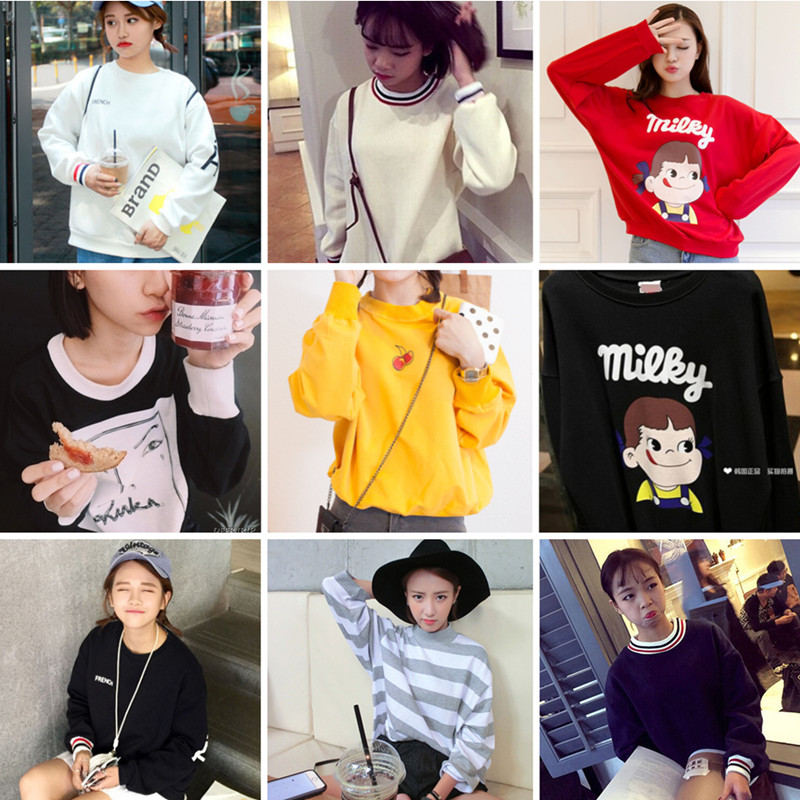 韩国ulzzang卫衣宽松BF风外套女学生原宿