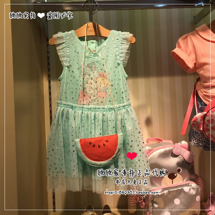 速发paw in paw童装16夏专柜正品女童连衣裙 PCOM62442S OM62442S