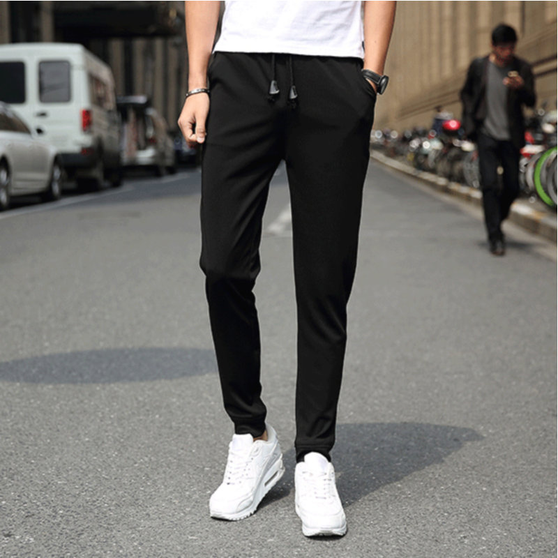 哈伦裤男土四季薄款2016束脚裤修身长裤子男裤运动小脚休闲裤青年