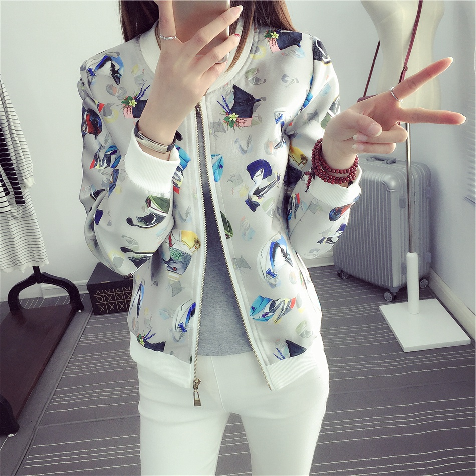 2016秋装新款女装长袖百搭外套休闲春秋韩版短款短外套淑女潮冬季