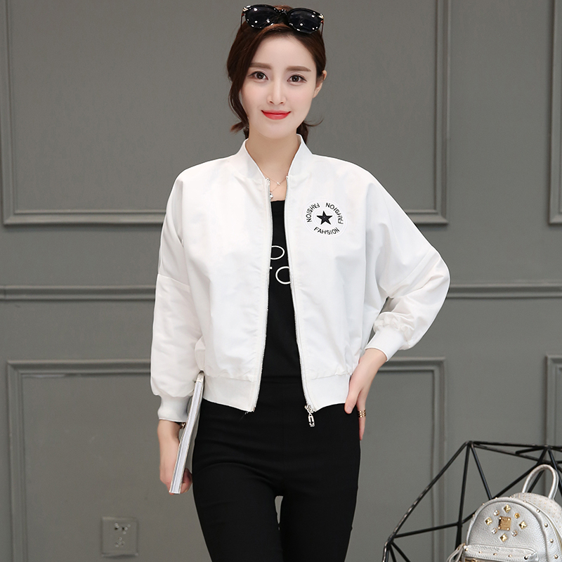 2016春秋新款韩版休闲宽松棒球服女学生长袖百搭开衫夹克短外套潮
