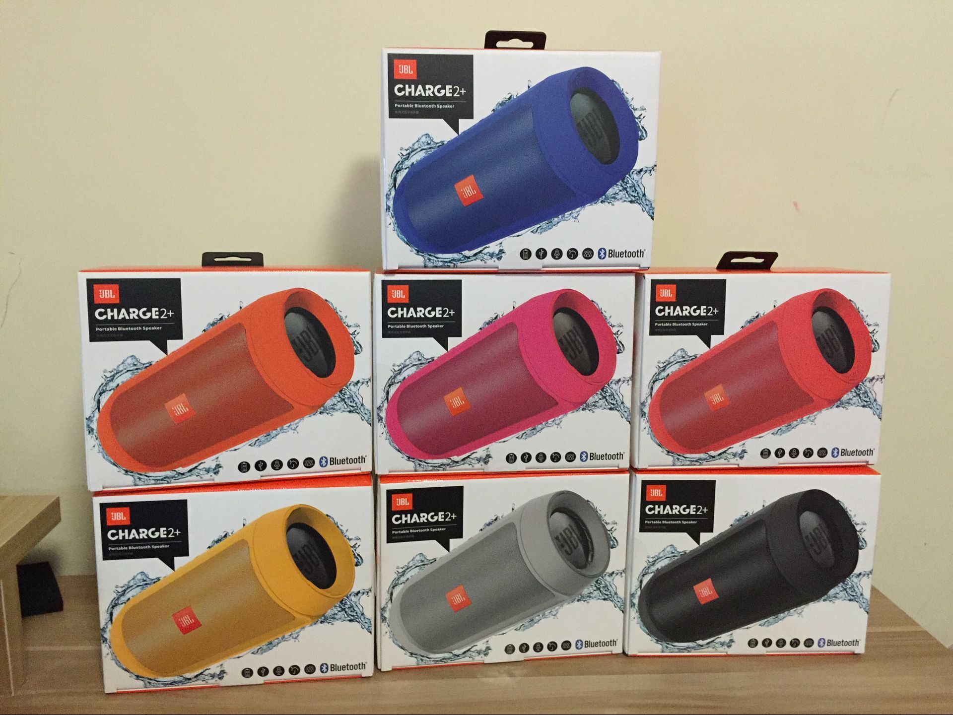 JBL/哈曼卡顿便携户外蓝牙音箱低音炮charge2+迷你重低音车载音响