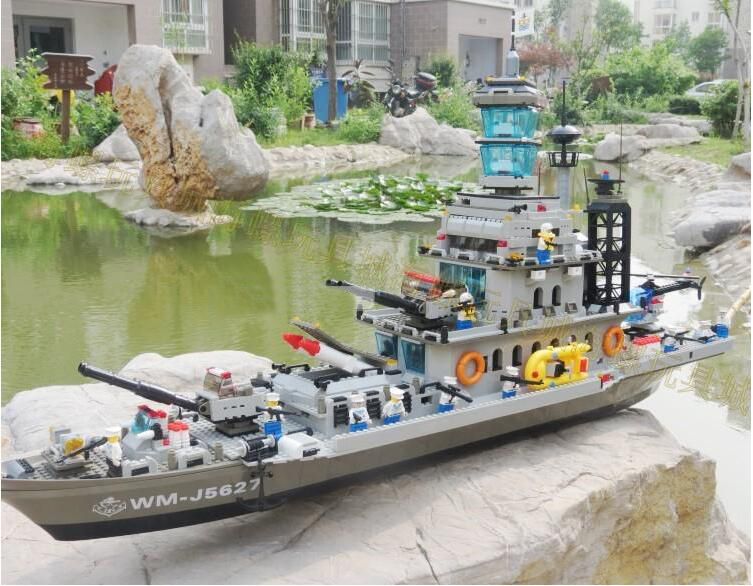 兼容乐高大型航母积木航空母舰 军事益智拼装玩具男孩6-8-10-12岁