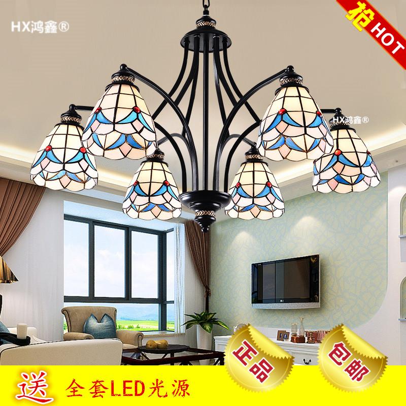 2016新款地中海铁艺吊灯简约大气客厅灯欧式田园jrs视频直播_JRS体育直播_jrs直播是什么意思卧室餐厅灯具