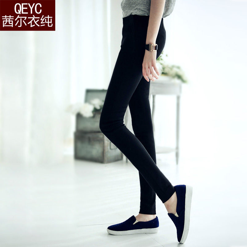 新品韩版修身显瘦薄款九分打底裤女装外穿紧身小脚