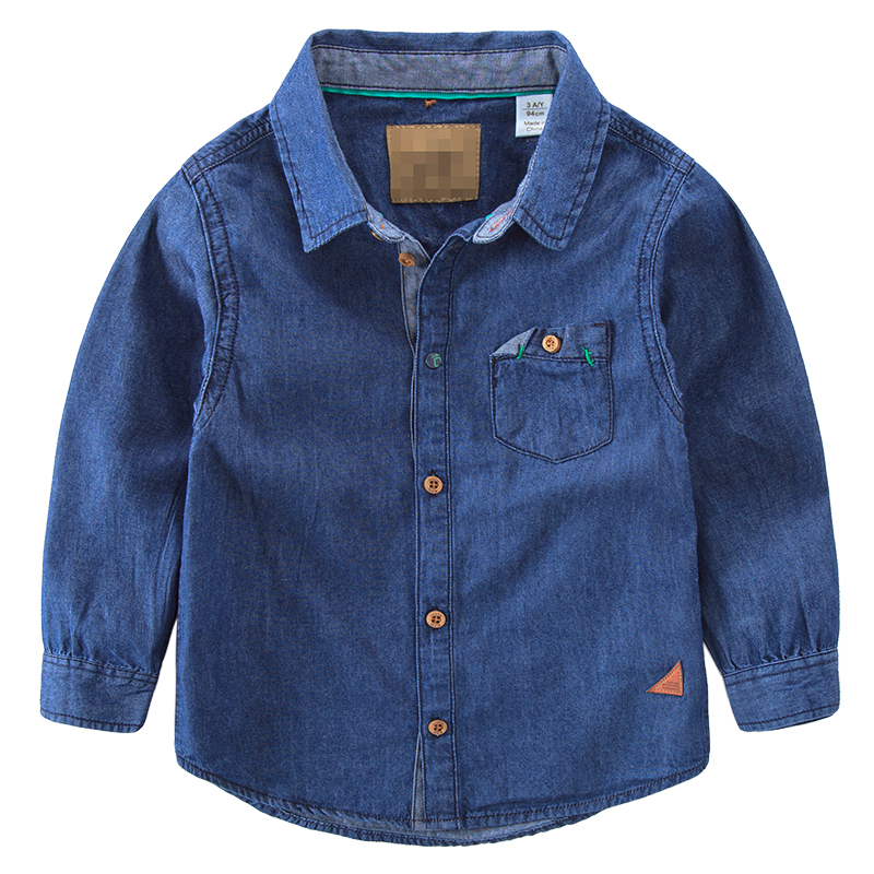 儿童牛仔长袖衬衫童装2016秋新款韩版纯棉宝宝牛仔衣春秋男童衬衣