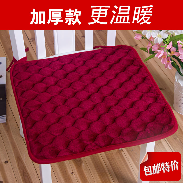 新品加厚冬季毛绒椅子坐垫餐椅坐垫学生办公室汽车座垫餐桌垫防滑