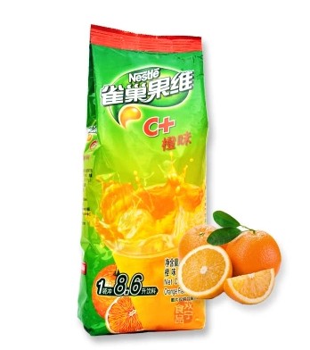 雀巢果珍果维C酸爽橙味1000g固体饮料橙C冲饮果汁粉 全国包邮