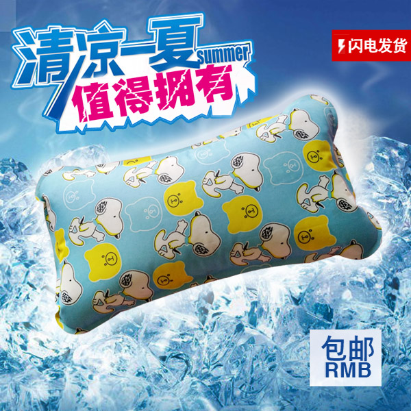 夏季冰枕 冰垫 儿童大号冰凉枕 小号卡通充水枕头 退烧降温冰枕头