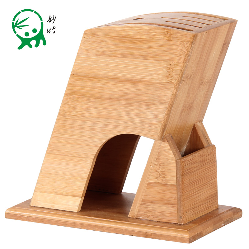 妙竹刀架楠竹菜刀架刀座厨房多功能置物架厨房用品jrs视频直播_JRS体育直播_jrs直播是什么意思刀具收纳架