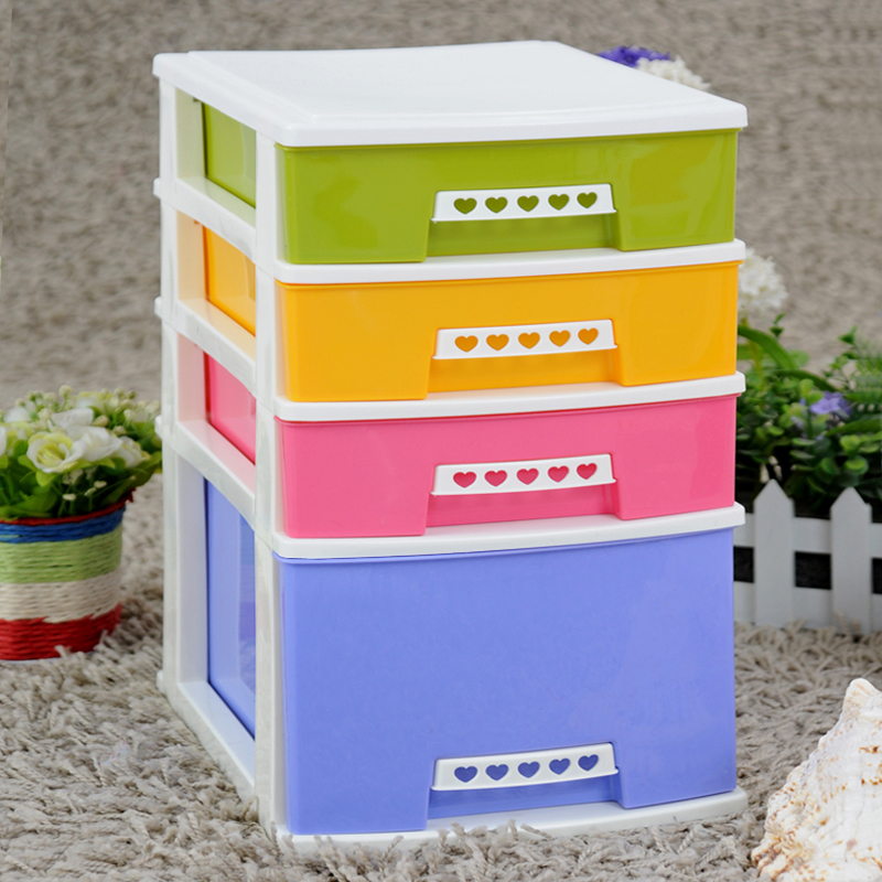 迷你桌面收纳盒塑料化妆品收纳柜多层小抽屉式储物柜整理柜办公柜