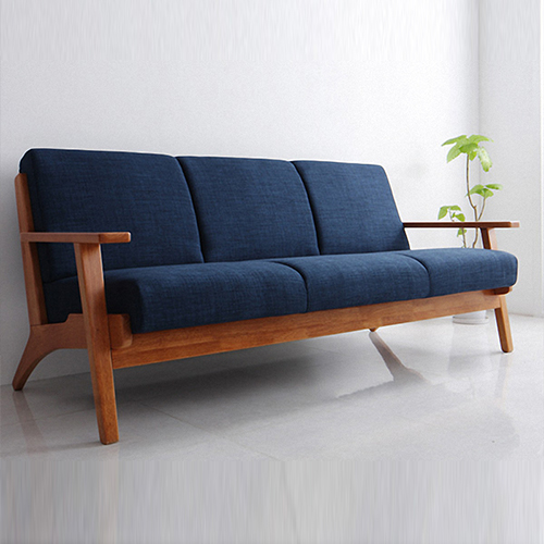 北欧办公室客厅实木布艺沙发日式小户型现代简约单人双人三人沙发