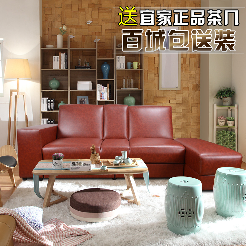 多功能储物可折叠沙发床北欧真皮艺简易小户型卧室书房两用三人