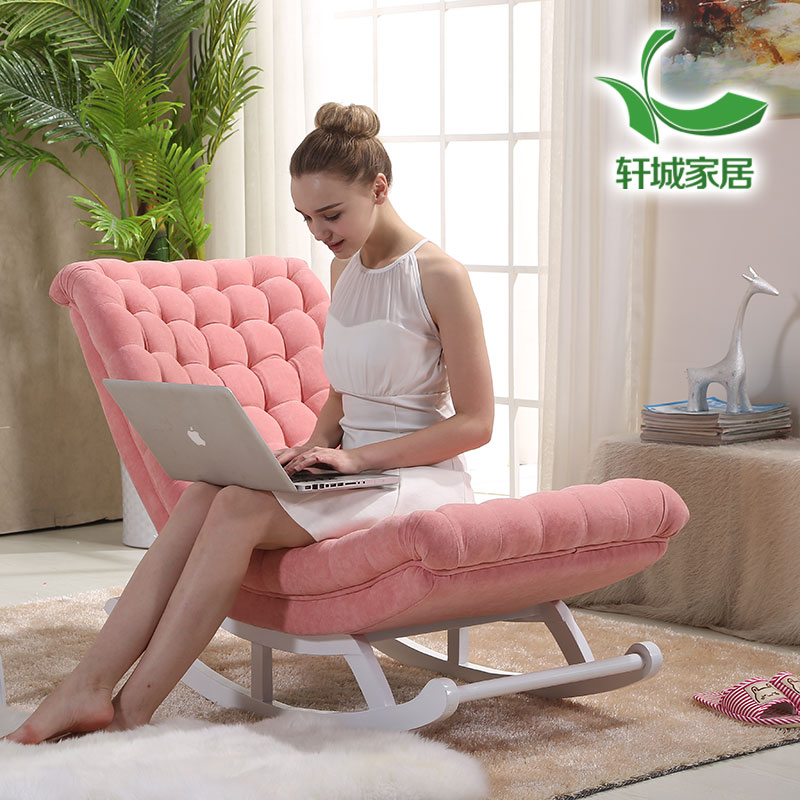 包邮懒人沙发实木摇椅沙发老人躺椅阳台摇椅单人沙发椅午睡椅特价