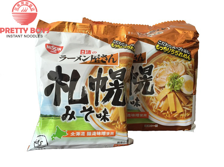 日本进口食品 日清NISSIN北海道拉面屋札幌味增方便面泡面88g单包