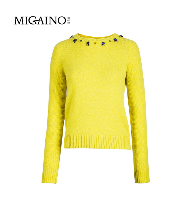 Migaino曼娅奴专柜正品 ME4WH072 四色/毛衣/2014秋冬新款 非代购