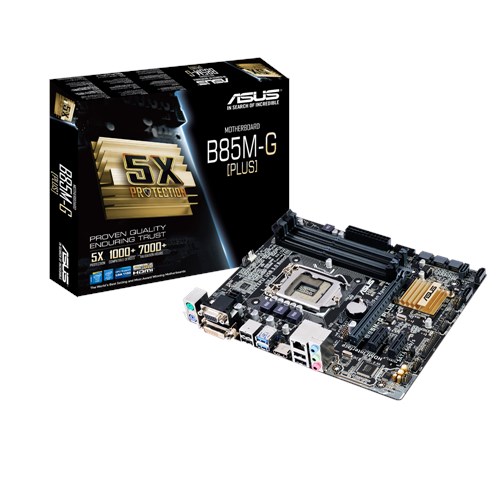 Asus/华硕 B85M-G PLUS 全固态B85主板 1150针 支持 E3-1231V3