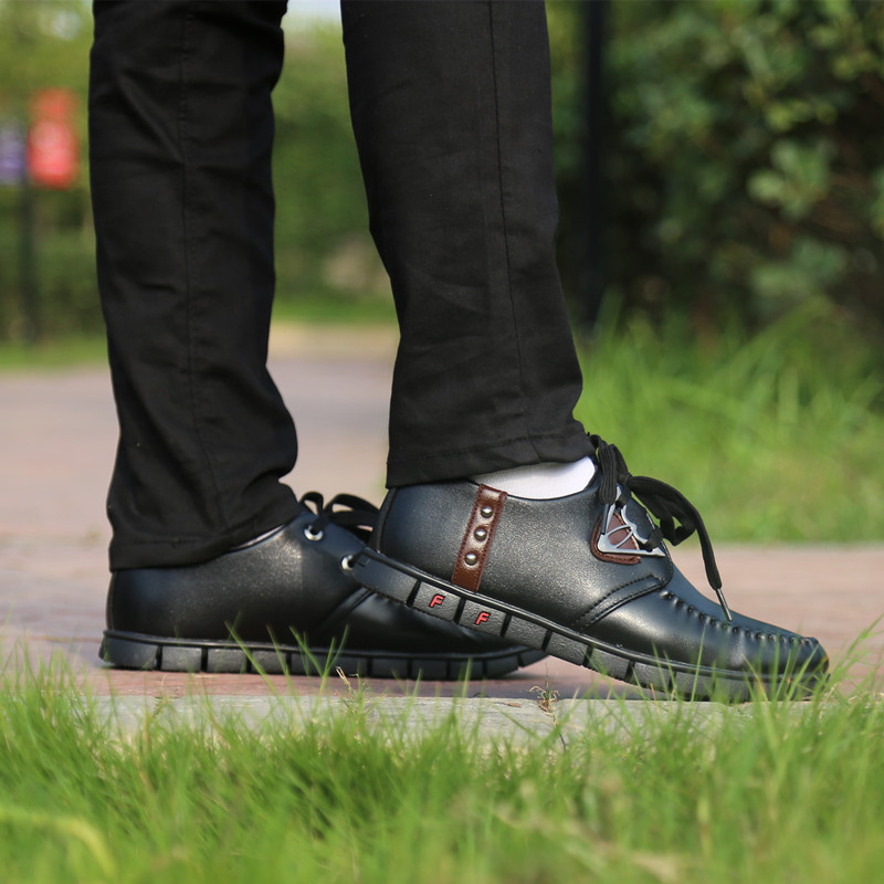 2016年夏季男鞋皮鞋休闲鞋驾车鞋透气单鞋青年韩版潮鞋英伦风系带