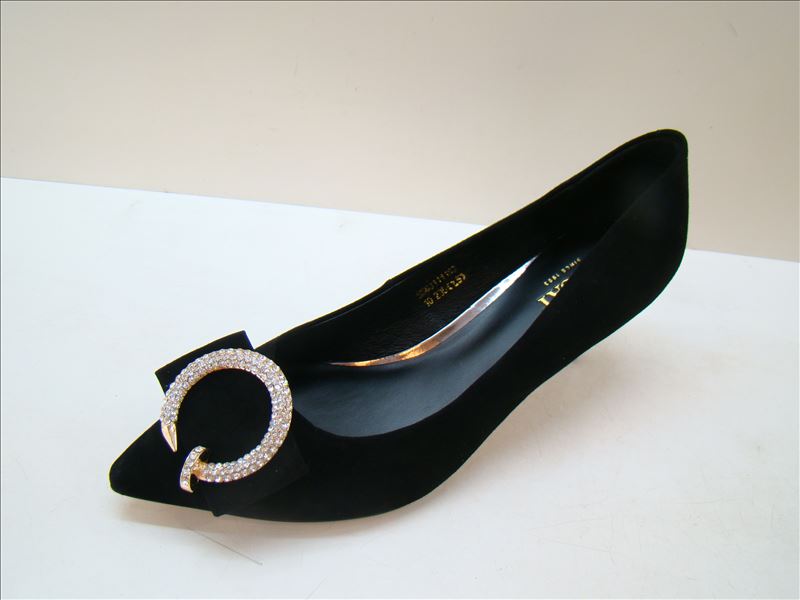 专柜代购 正品星期六 2016新款绒面羊皮尖头中跟单鞋女SS63111153